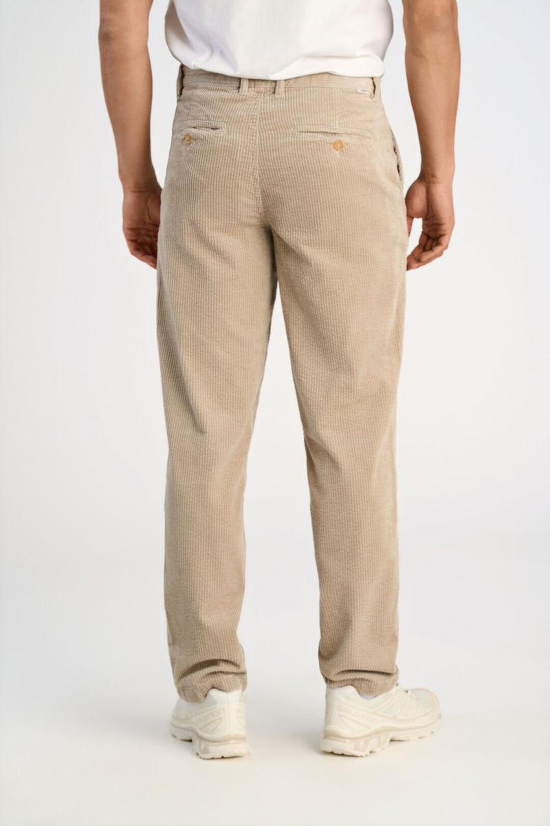 LINDBERGH Cord Stoffhose Relax Fit LT Stone