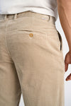 LINDBERGH Cord Stoffhose Relax Fit LT Stone
