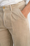 LINDBERGH Cord Stoffhose Relax Fit LT Stone