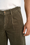 LINDBERGH Cord Stoffhose Relax Fit Dusty Army