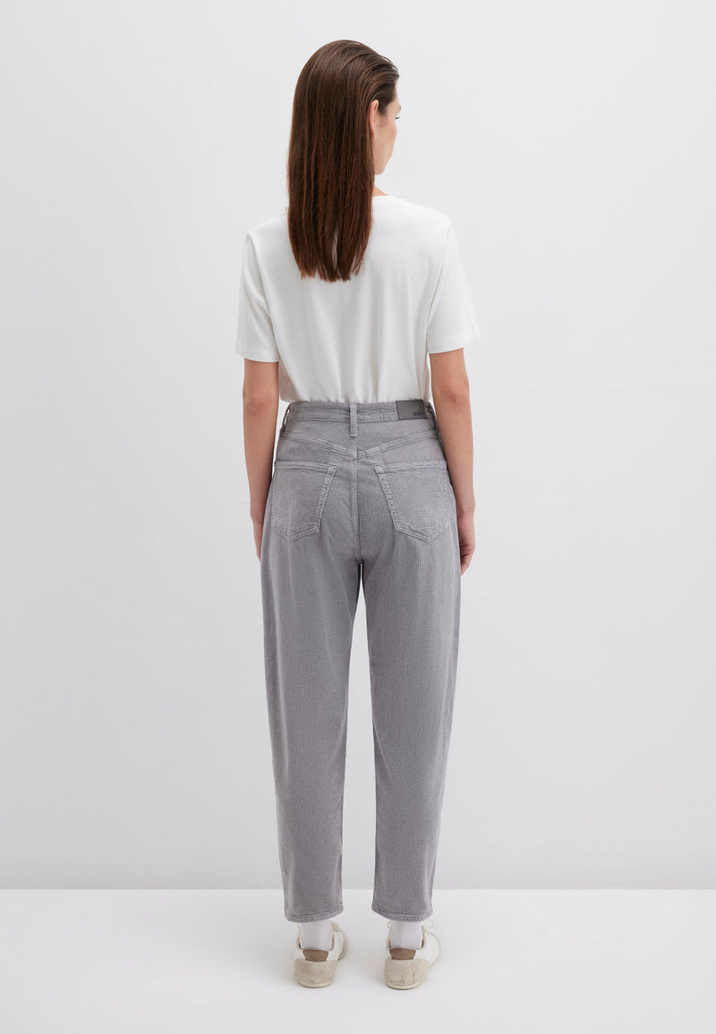 MAVI Laura High Rise Baggy Cord Hose Charcoal Gray
