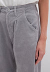 MAVI Laura High Rise Baggy Cord Hose Charcoal Gray