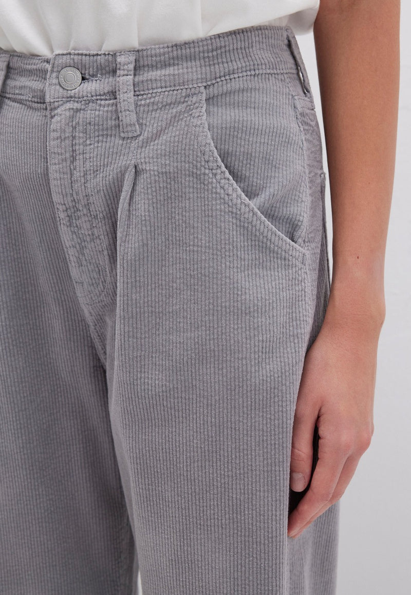 MAVI Laura High Rise Baggy Cord Hose Charcoal Gray