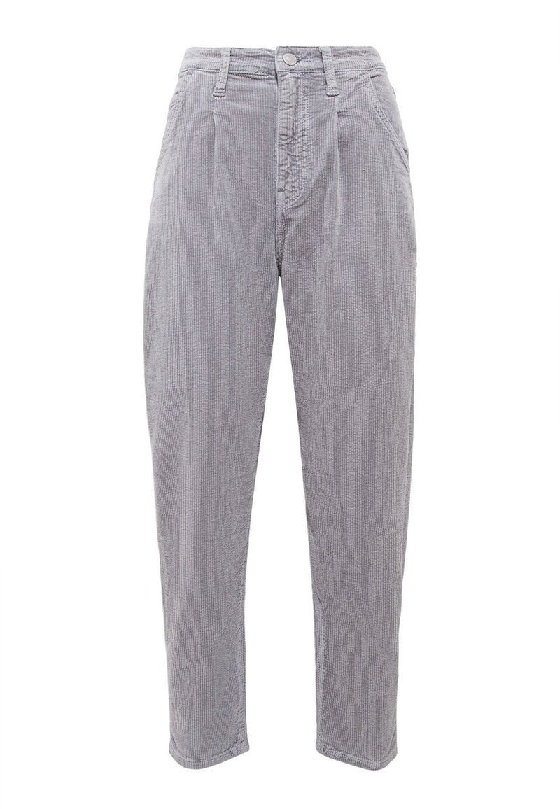 MAVI Laura High Rise Baggy Cord Hose Charcoal Gray