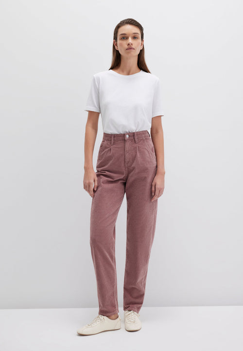 MAVI Laura High Rise Baggy Cord Hose Twilight Mauve