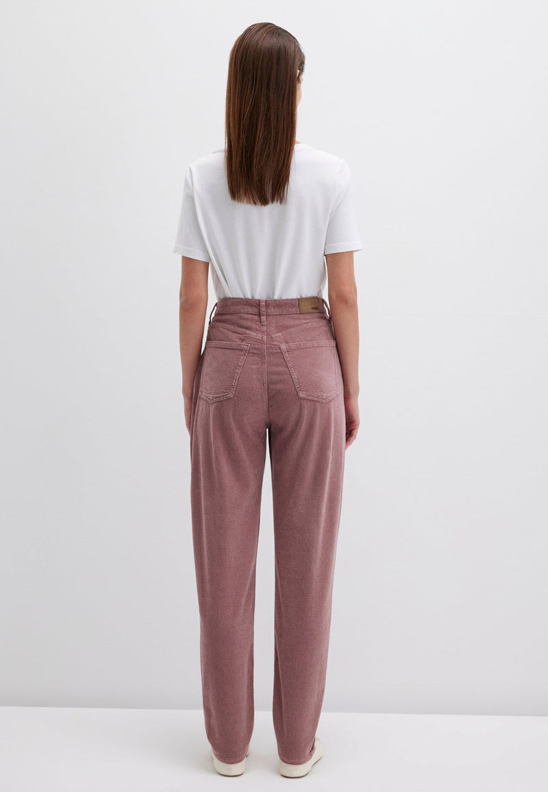 MAVI Laura High Rise Baggy Cord Hose Twilight Mauve