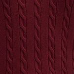 MAVI V Neck Zopf Pullover Dunkelrot