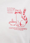 MAVI Backprint T-Shirt mit Katzen Print Weiss
