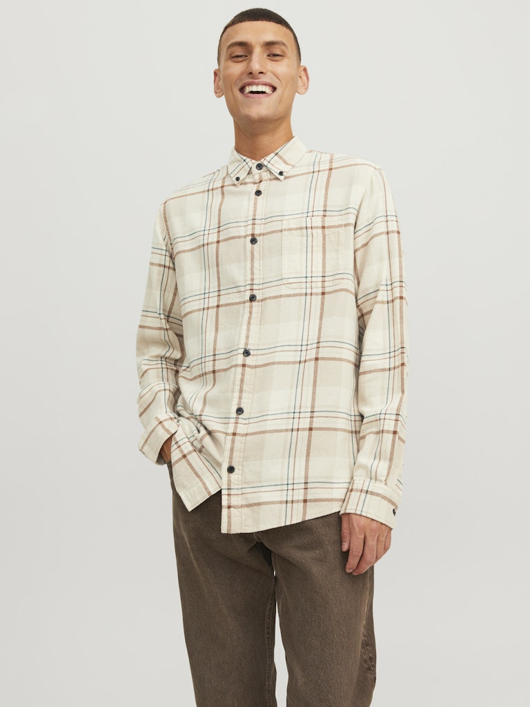 JACK & JONES Flanell Hemd Island Fossil