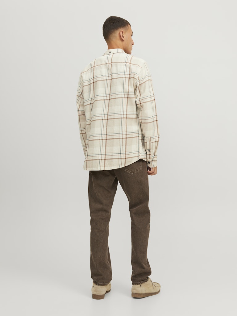 JACK & JONES Flanell Hemd Island Fossil