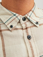 JACK & JONES Flanell Hemd Island Fossil