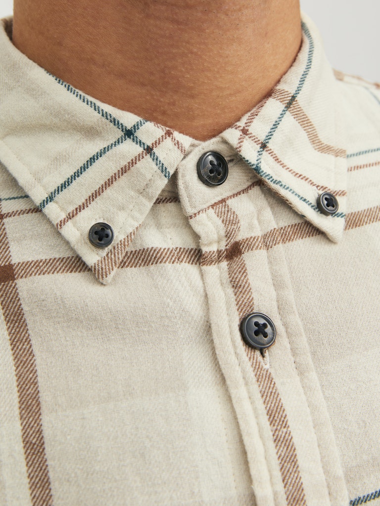 JACK & JONES Flanell Hemd Island Fossil