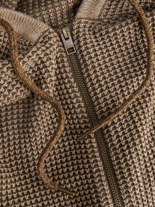 JACK & JONES Kapuzen Strickjacke Crockery