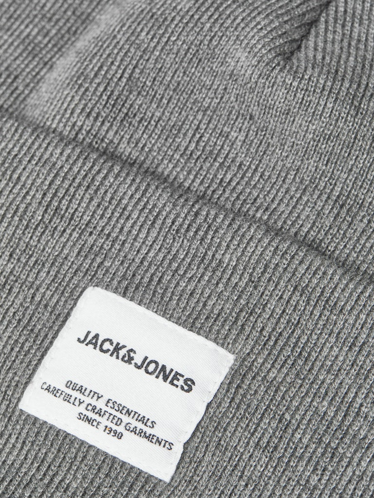 JACK & JONES Mütze Grey Melange