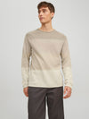 JACK & JONES Struktur Pullover Oatmeal