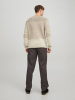 JACK & JONES Struktur Pullover Oatmeal
