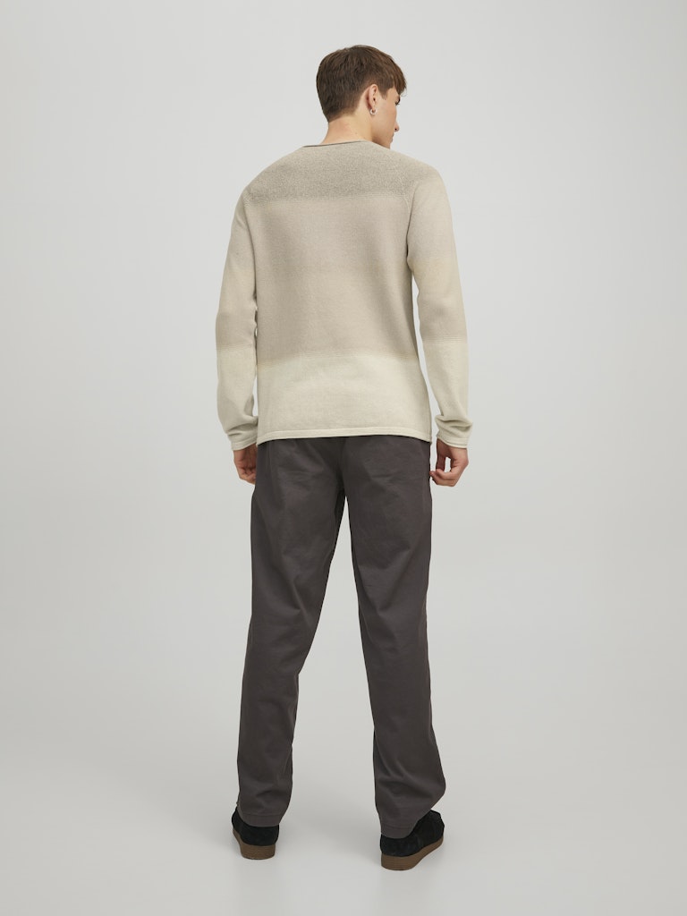 JACK & JONES Struktur Pullover Oatmeal