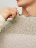 JACK & JONES Struktur Pullover Oatmeal
