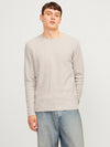 JACK & JONES Strick Pullover Oatmeal Melange