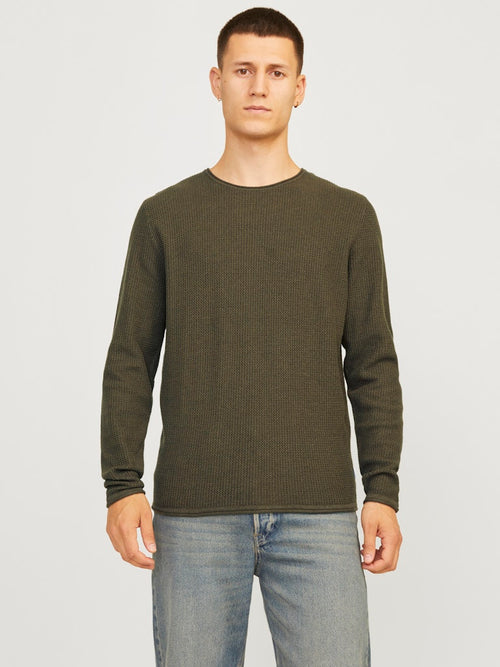 JACK & JONES Strick Pullover Olive Night