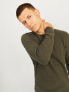 JACK & JONES Strick Pullover Olive Night