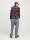 JACK & JONES Flanell Hemd Vineyard Wine