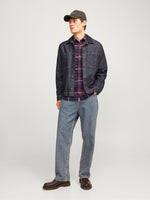 JACK & JONES Flanell Hemd Vineyard Wine