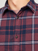 JACK & JONES Flanell Hemd Vineyard Wine