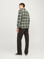 JACK & JONES Flanell Hemd Kombu Green