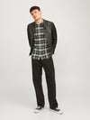 JACK & JONES Flanell Hemd Kombu Green