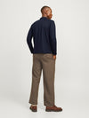 JACK & JONES Langarm Poloshirt Night Sky