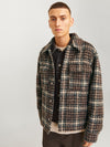 JACK & JONES Overshirt Chocolate Brown