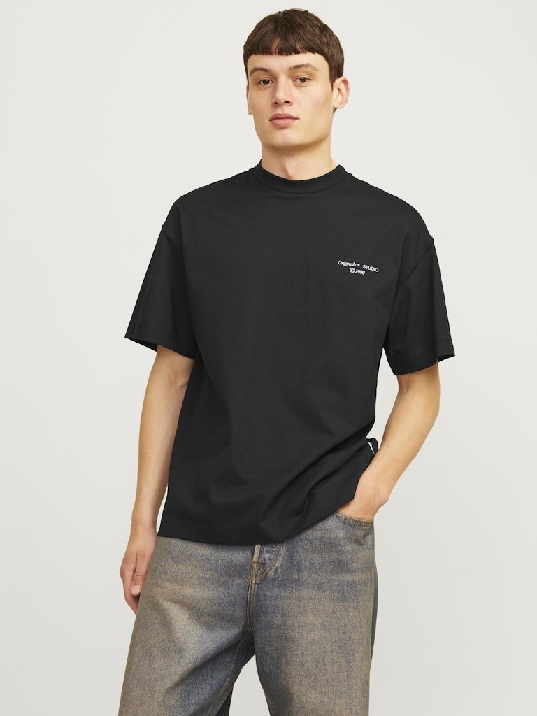 JACK & JONES Backprint T-Shirt Black