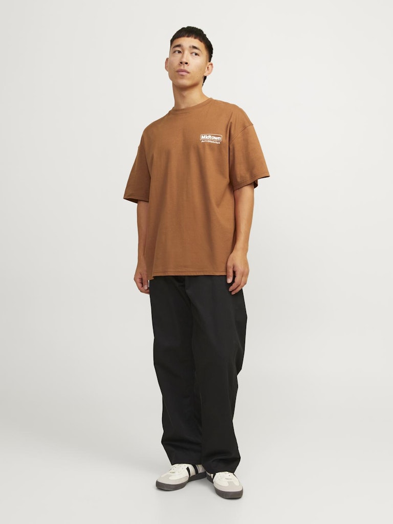 JACK & JONES Backprint T-Shirt Mocha Bisque