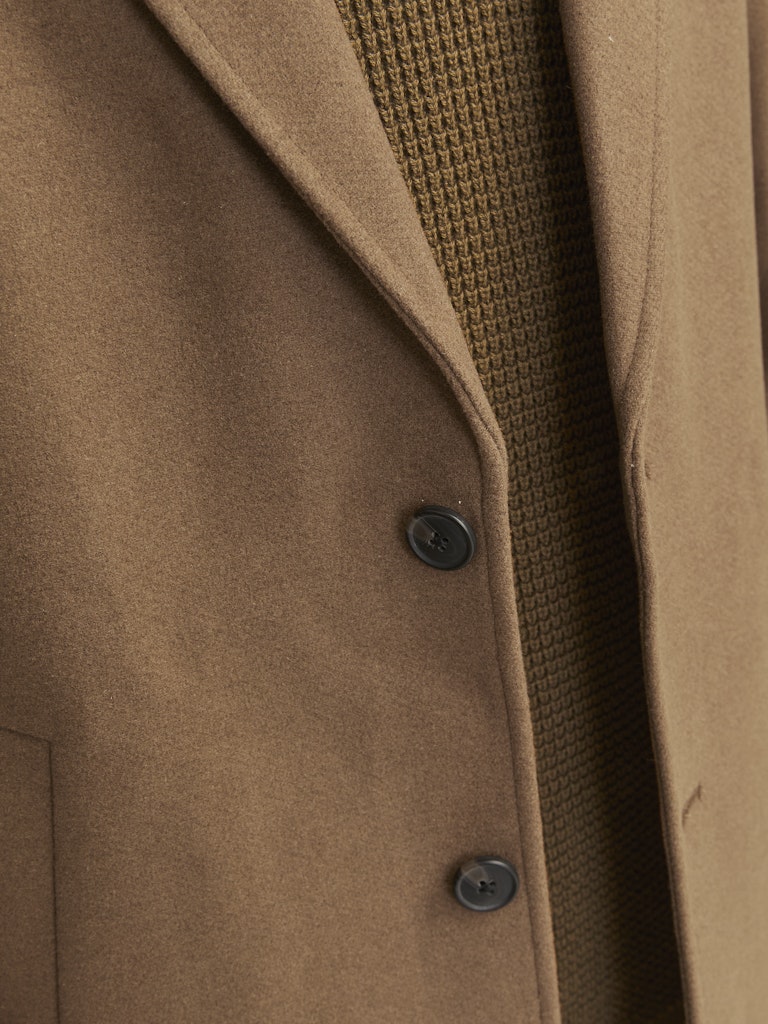 JACK & JONES Wolle Mantel Khaki