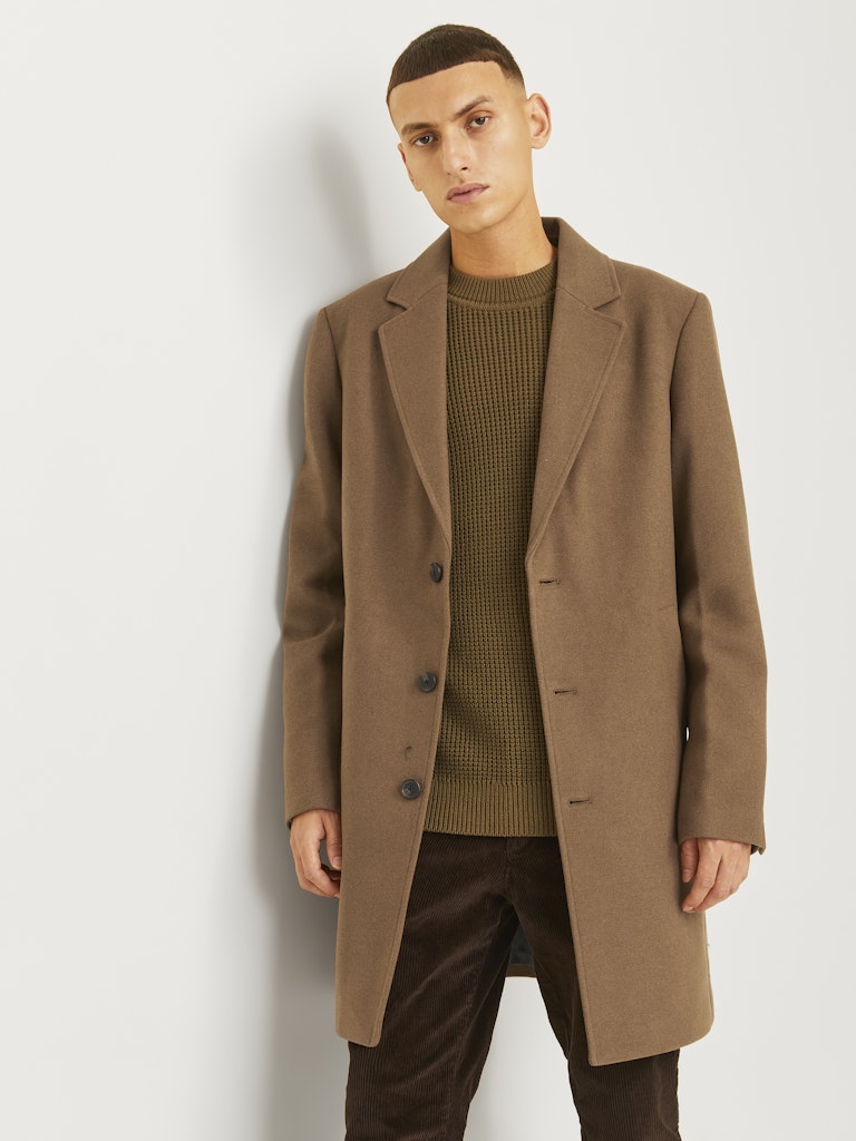 JACK & JONES Wolle Mantel Khaki