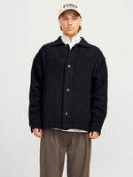 JACK & JONES Jacquard Overshirt Black