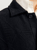 JACK & JONES Jacquard Overshirt Black