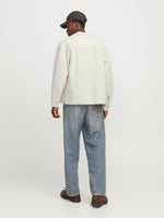 JACK & JONES Jacquard Overshirt Antique White