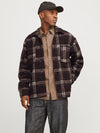 JACK & JONES Teddy Overshirt Chocolate Torte