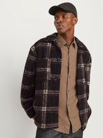 JACK & JONES Teddy Overshirt Chocolate Torte