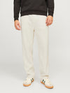 JACK & JONES Plisse Jogger Hose Antique White