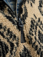 JACK & JONES Half Zip Teddy Hoodie Mocha Meringue