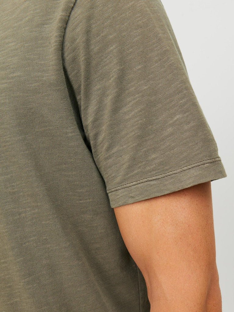 JACK & JONES Split T-Shirt Dusky Green