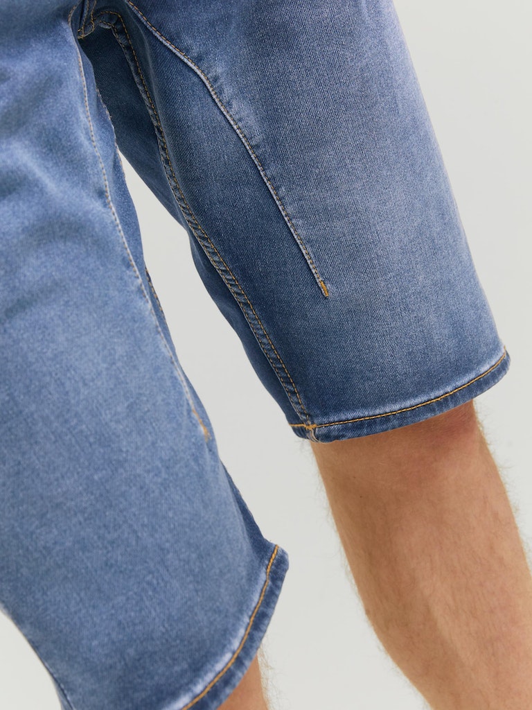 JACK & JONES Long Jeans Shorts Blue Denim
