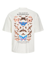 JACK & JONES Orchid Backprint T-Shirt Egret