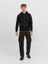 JACK & JONES Kapuzen Sweatjacke Black