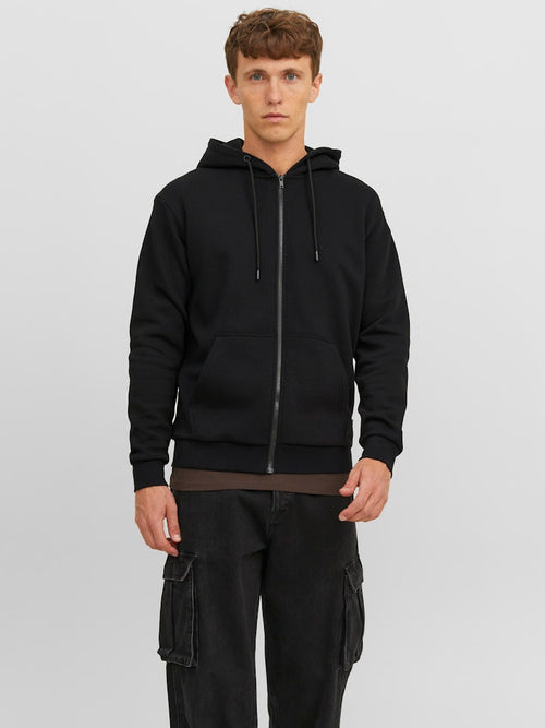 JACK & JONES Kapuzen Sweatjacke Black