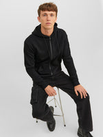 JACK & JONES Kapuzen Sweatjacke Black