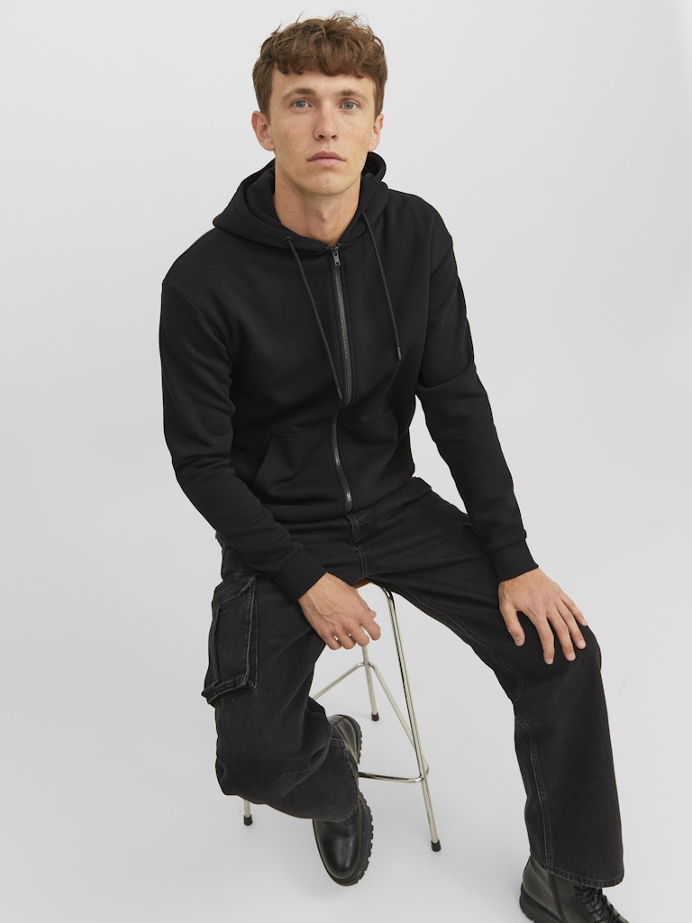 JACK & JONES Kapuzen Sweatjacke Black